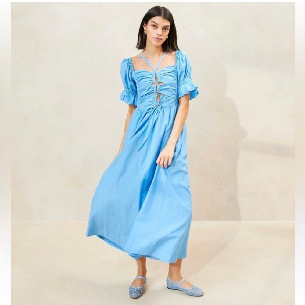 Loeffler Randall Yael Dress Cornflower Blue 12 14 16